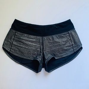 RARE Lululemon Athletica Foil Speed Up Shorts